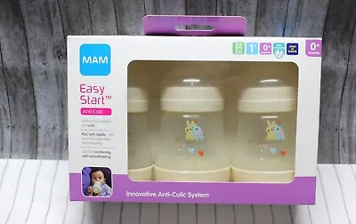 MAM Easy Start Anti-Colic Bottle 5.5oz 3 Count Slow Flow Bottles 0+ Months - NEW • $20.33