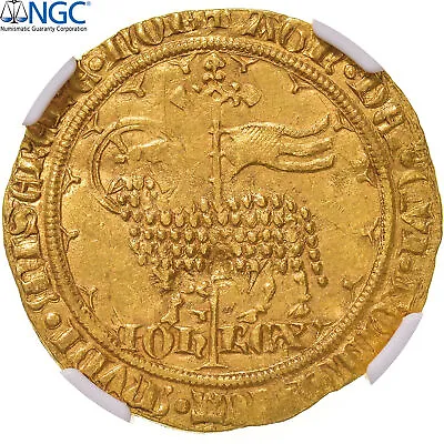 [#899720] France Jean II Le Bon Mouton D'or 1355 Pontivy's Hoard Gold NGC • $9883.50