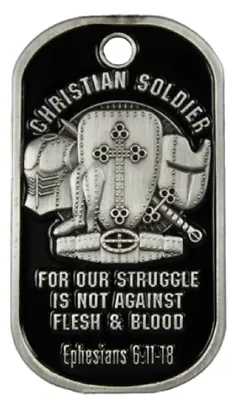 Dog Tag Key Chain Necklace United States Military US Christian Soldier • $14.95