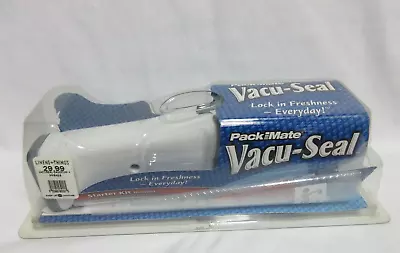 Packmate Vacu-Seal Starter Kit  - Cordless Handheld Vacuum Sealer New SEALED • £14.35