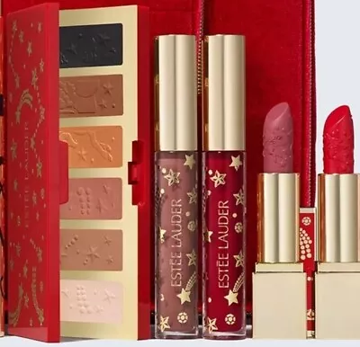 Estee Lauder 2023 Limited Edition Eyeshadow Palette + 2 Lipstick + 2 Shine Gloss • $26.50