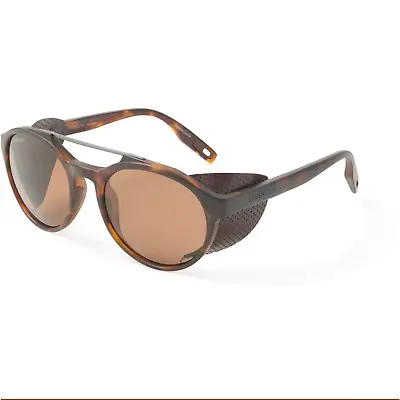 Serengeti Polarized Sunglasses Magnetic Leather Side Shields - Matte Tortoise • $239.95