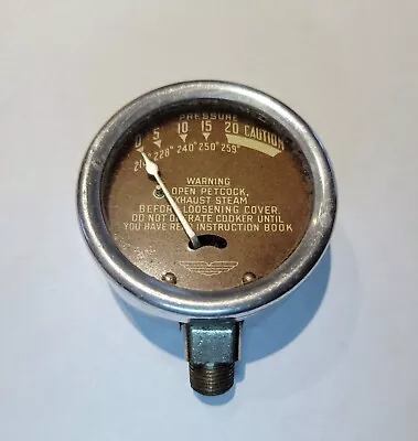 Vintage Lid Pressure Gauge For National No. 5 & No. 7 Pressre Cooker Canner NICE • $17.99