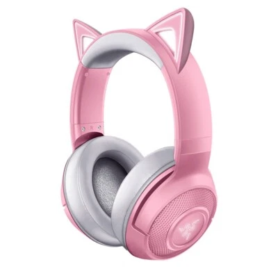 $99 • Buy Razer Kraken Bluetooth Kitty Edition Wireless Gaming Headset - Quartz - PC - BRA