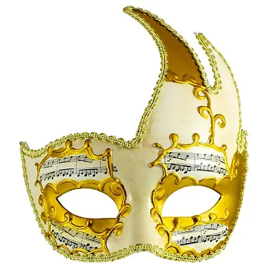 Venetian MASQUERADE MASK | GOLD Swan Venetian Phantom Ball Mask | Fancy Dress  • £8.99