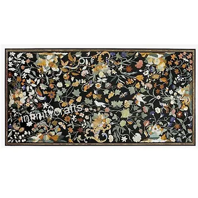 Rectangle Marble Dining Table Top Pietra Dura Ar T Coffee Table With Royal Look • $3077