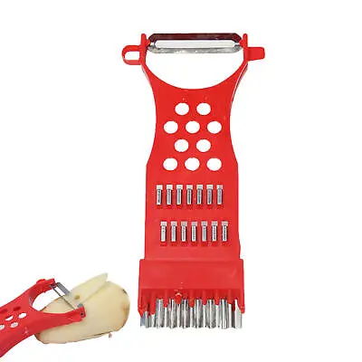 Vegetable Fruit Grater Durable Stainless Steel Blade Carrot Potato Peeler Tools • £5.27