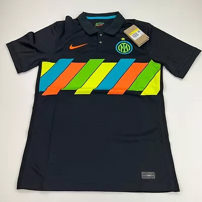 Nike Inter Milan 21/22 Third Jersey DB5899-011 Soccer Football Button Polo Kit • $55.99