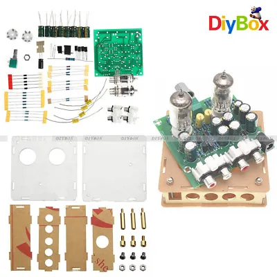 AC12V 6J1 Valve Pre-amp Tube Board Headphone Amplifier/Acrylic Case DIY Kits • $4.68