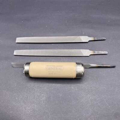 $19.95 • Buy General Tools Adjustable File Handle And 3 Files