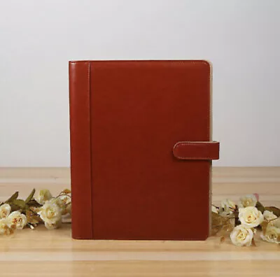 A4 Leather Look Conference Folder 2 Ring Binder Zipped Meeting Folio & Note Pad  • £16.99