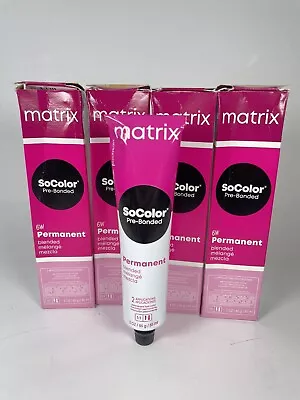 Lot Of 4 Matrix Socolor Pre-bonded Permanent Blended Cream 6w Light Brown Warm • $38.24