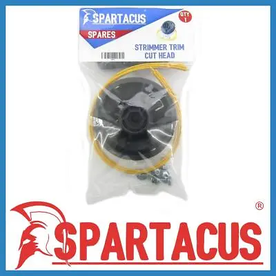 Spartacus SP176 Plastic Strimmer Trimmer Head & Lines W Screws & Washers Spares • £9.99