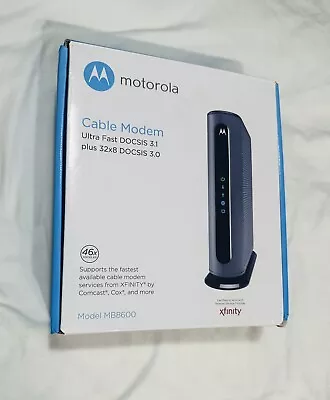 Motorola MB8600 DOCSIS 3.1 Cable Modem New / Open Box Ultra Fast Vertical Case • $72