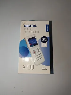 DICTOPRO X100 Digital Voice Activated Recorder Portable Mini Tape Dictaphone 8GB • $25