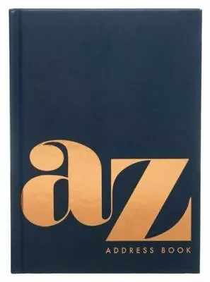 NEW WHSmith A-Z A5 Address Book - Blue • £8