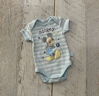 DISNEY Baby Sz Newborn   Cotton MICKEY MOUSE One Piece 0000 • $7.90