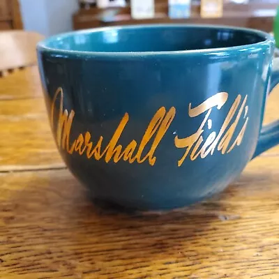 Marshall Fields Oversized Green Mug With Gold Logo • $19.95