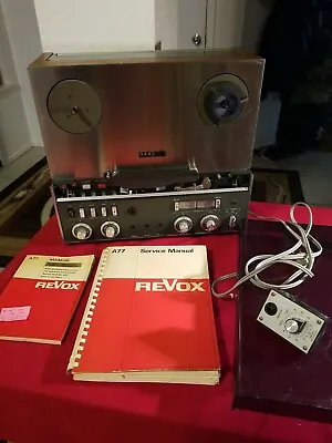 Revox A77 Reel-to-Reel Tape Recorder 1970s NICE Co. RARE With Manual + Varipitch • $1439.99