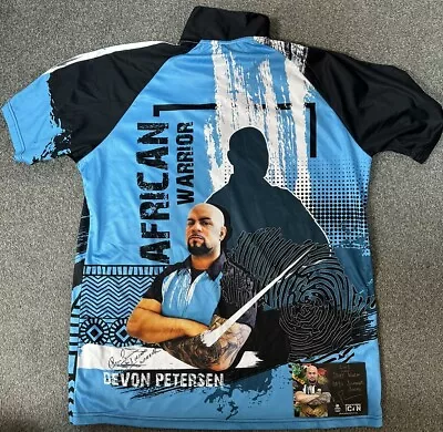 Devon Petersen Match Worn Darts Shirt 1 Of 1 Signed PDC Summer Series • £200