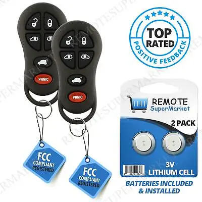 2 Replacement For 2001 2002 2003 Chrysler Town Country Voyager Remote Key Fob • $17.95