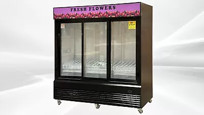 NEW 78  Commercial Display Cooler Merchandiser Slide Doors Flower Banner NSF ETL • $3660