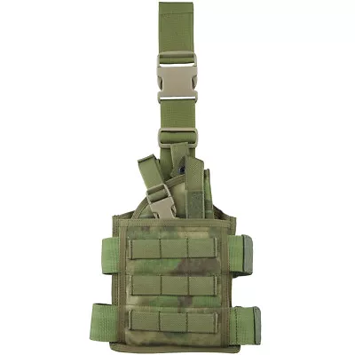 Flyye Tactical SpecOps Seals Drop Leg Holster MOLLE Panel Holder A-TACS FG Camo • £75.95