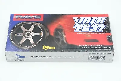 Aoshima Volk TE 37 19-inch 1/24 Scale Tire And Wheel Set No. 115 Bluefin • $25