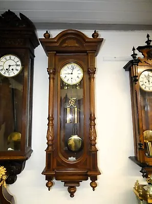 3A111 130cm KIENINGER Wiener WALL CLOCK WESTMINSTER 8 Staben-2XABSTELLUNG-130cm • £780.86