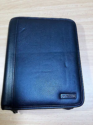 Franklin Covey Compact Black 6 Ring Zippered Binder Very Good Condition • $15.50