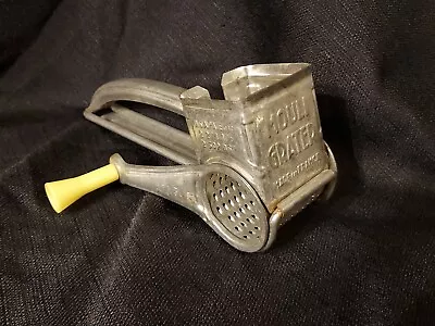 Vintage FRANCE MOULI CHEESE GRATER YELLOW HANDLE • $5