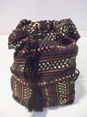 Billabong Canyon Cruz Drawstring Rucksack Backpack Women's Aztec Tribal New $48 • $59.80