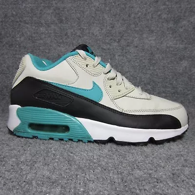 Nike Air Max 90 Leather Shoes Womens 7.5 Teal Black Sneakers 833412-019 • £38.56