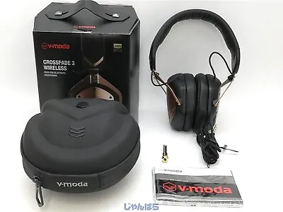 $290 • Buy V-MODA Crossfade 3 Wireless Over-Ear Headphones #XFBT3-BRBK Black USED Very Good