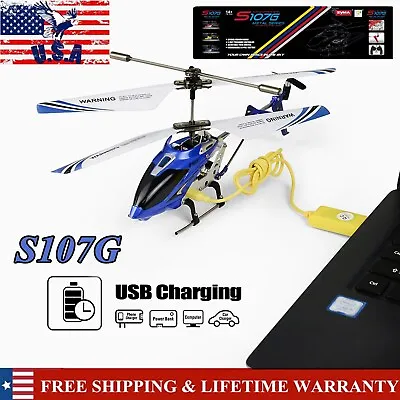 3.5CH Remote Control Helicopter Syma S107G RC Helicopter W/ Gyro Toy Gift Kid US • $22.98