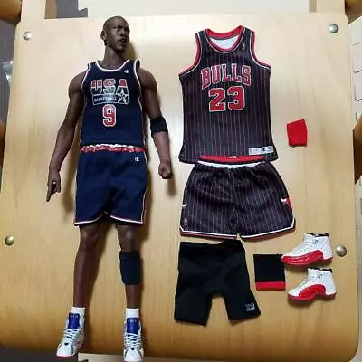 Toy Figure Enterbay Michael Jordan 1992 Dream Team 1996 Black Striped • $609