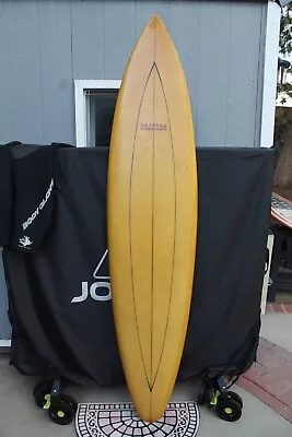 7'6 LA JOLLA Bear Mirandon San Diego Vintage Rare 70's Gun Single Fin Surfboard • $699