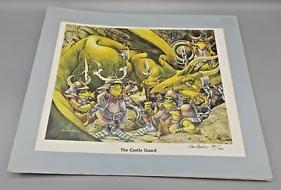 The Castle Guard Ken Macklin Signed Print With Frame 331/1000 14.5 X 12 Inch • $19.99