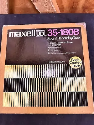 Maxell UD 35-180B 10 1/2  - 1/4  Tape - Used Recorded On - Metal Reel • $49.99