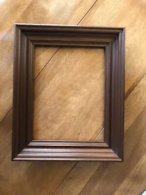 Vintage MCM Picture Frame Solid Wood Holds 10 X13 Nice Heavy Good Condition • $17
