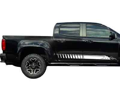 $60 • Buy Side Decal Sticker Stripe Kit For Chevrolet Avalanche Bulb Light Mountains 4x4