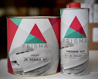 Prisma Automotive 2K Urethane 4:1 Primer Surfacer/Filler Gray Kit W/ Hardener! • $69.99