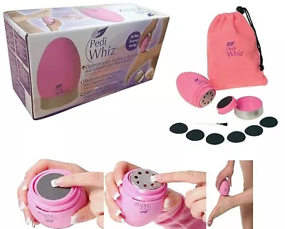 Pedi Whiz Electric Pedicure Rotating Micro-Blade Dead Dry Foot File Skin Remover • £9.41