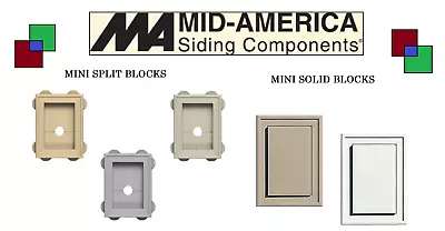 Mid America Vinyl Mini Split Blocks & Mini Solid Blocks. Many Colors. Brand New • $6.99
