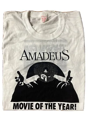 Rare Vintage *NEW 80s Amadeus Mozart Movie Promo Shirt 80s Tv Soundtrack Vhs HBO • $99.99