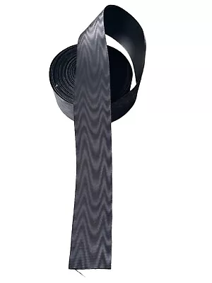 Full BlackMasonic Regalia Apron   Moire Effect  Ribbon (1 Metre) Width Size 5cm • $8.70
