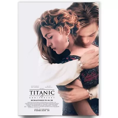 £5.99 • Buy Titanic 1997 Classic Movie 2023 Re-Release Poster Print - A5 A4 A3 A2 A1