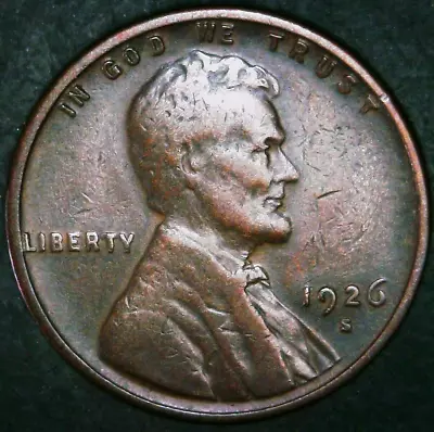 1926 S Lincoln Wheat Cent/Penny - Semi-Key Date - Free Shipping! • $14.99