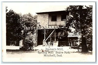 1947 Hamer's Mill Spring Mill State Park Mitchell Indiana IN RPPC Photo Postcard • $12.97