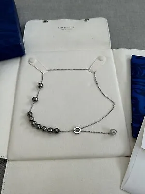 Mikimotto Pearl Necklace (8mm) 9 Black Pearl Necklace Full Set With Papers • $6000